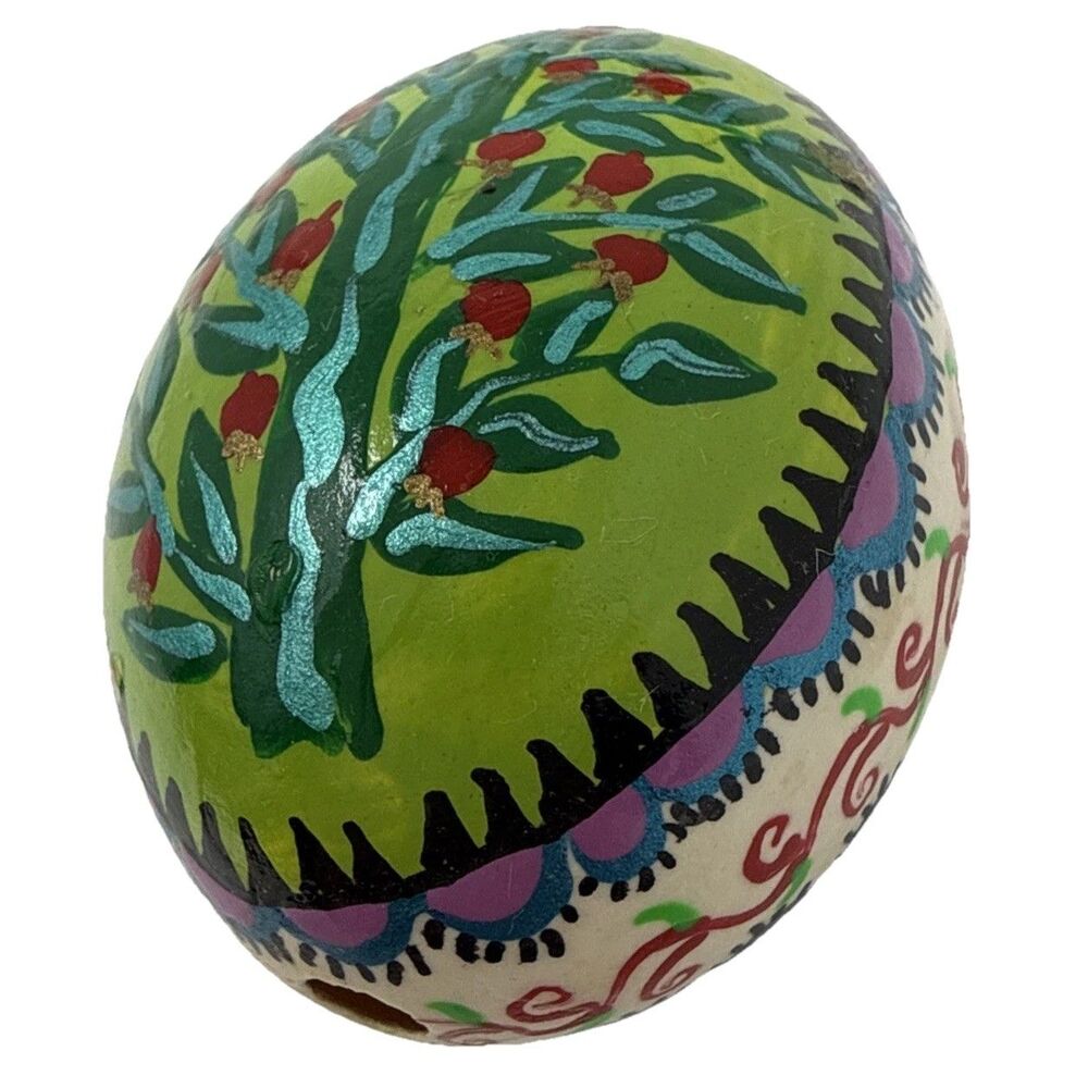 Ukrainian Pysanky Blown Easter Eggs Kistka Hand Dyed Painted Folk Art Lot of 7 - Picture 9 of 16